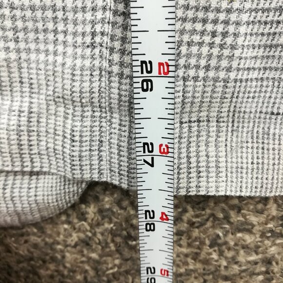 SuitSupply Sport Coat Blazer 36S Solbiati 100% Linen Glen Plaid Gray - Picture 14 of 15